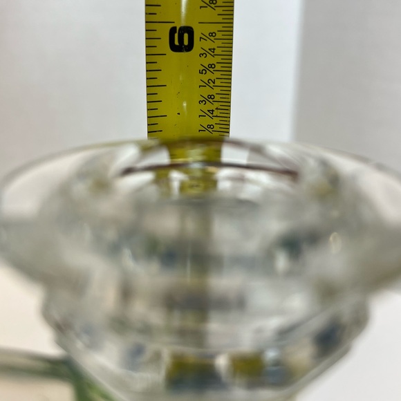 VTG MCM Indiana Glass Garland Grapevine Double Taper Candlestick Holder Superb! - Picture 11 of 11